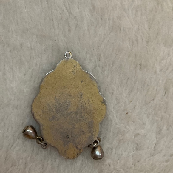 Intricate Gold and Silver Brooch - Picture 2 of 2